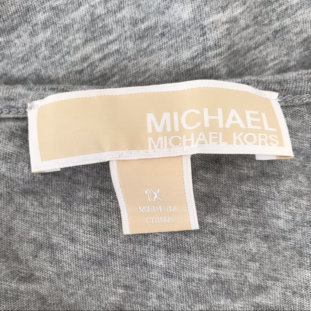 Michael Michael Kors Grey Lightweight T Shirt - Picture 4 of 6